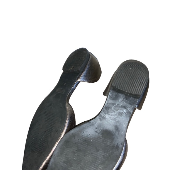 J. Jill Metallic Gold Pewter D’Orsay Pointed Toes Flats Size 8 - Picture 6 of 6